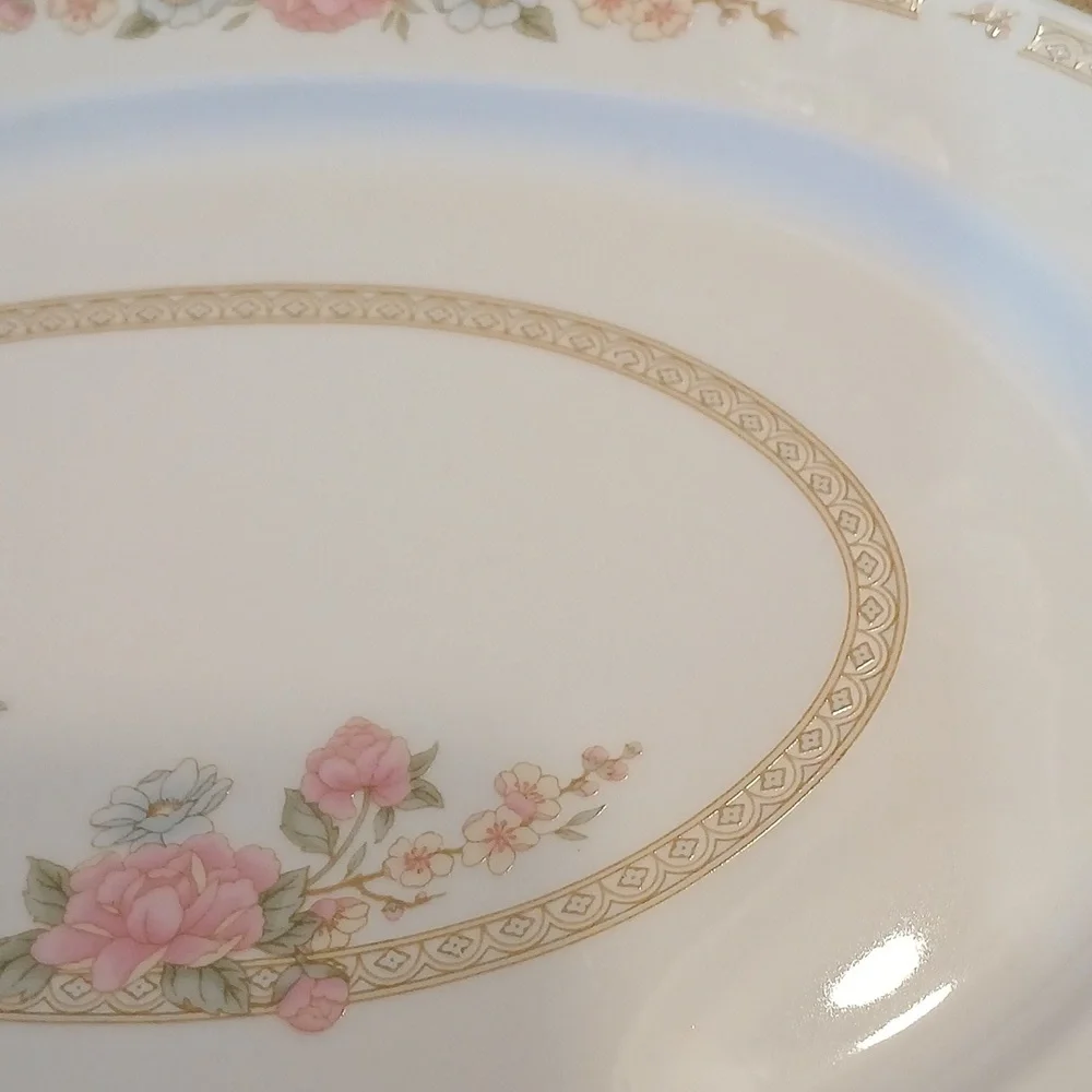Rose Oval Serving Platter